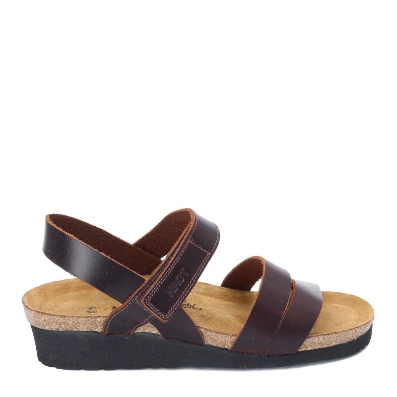 NAOT Kayla Women's Sandals â€“ 3-Strap Support with Backstrap, Cork-Latex Footbed, Arch Support â€“ Comfortable for All-Day Walking Buffalo Leather 7-7.5 N-M US - Image 3